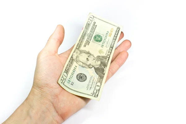 Dólar na mão — Fotografia de Stock