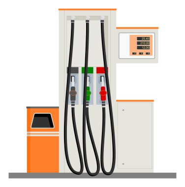 Modern Gas Pump clipart