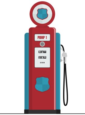 Retro Gas Pump clipart