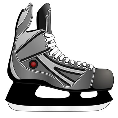 Ice hockey skates clipart