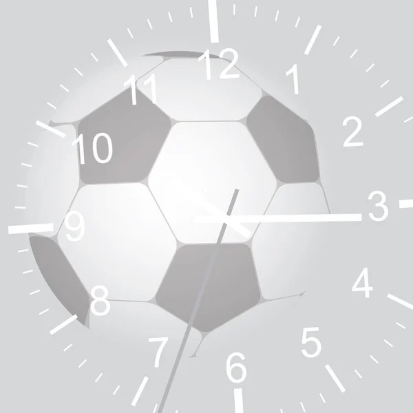 Streszczenie piłki nożnej z zegarka — Wektor stockowy