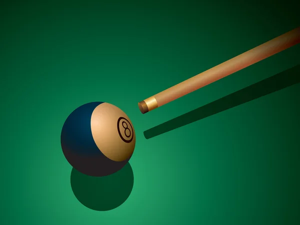 Billiard ball — Stock Vector