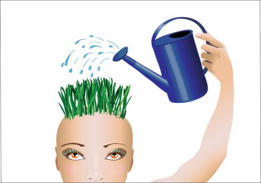 Cultivation of thoughts in yourself clipart