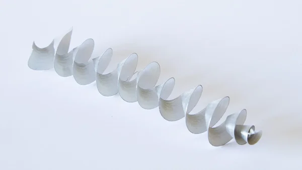 Aluminium spiral chip — Stock Photo, Image