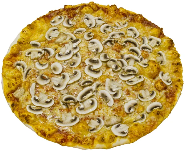 Pizza z pieczarkami — Zdjęcie stockowe