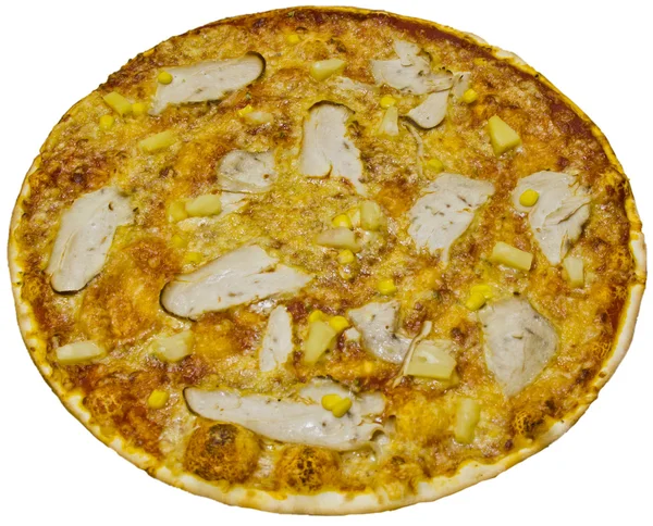 Kurczak pizza — Zdjęcie stockowe