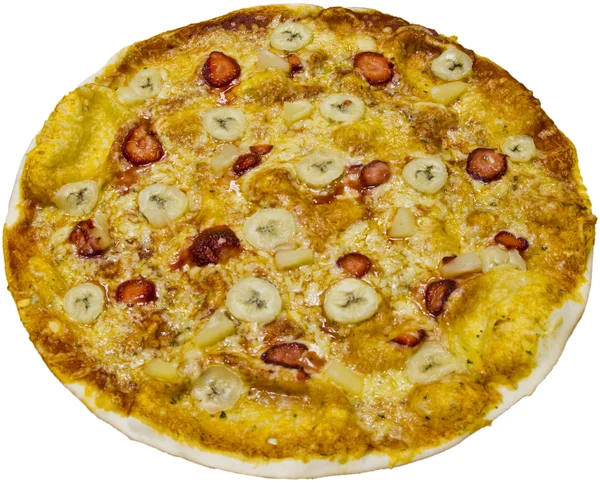 エキゾチックなフルーツのピザ — ストック写真