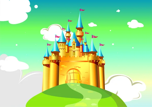 Cartoon castle Royaltyfria Stockvektorer