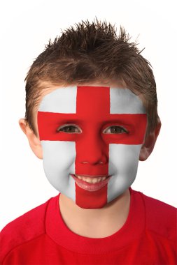 Football Face Paint - England clipart