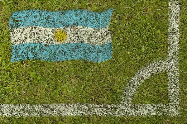 Bandeira de futebol — Fotografia de Stock