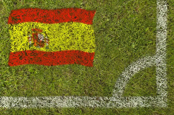 Bandiera calcio — Foto Stock