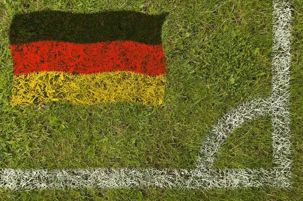 Футбольный флаг — стоковое фото