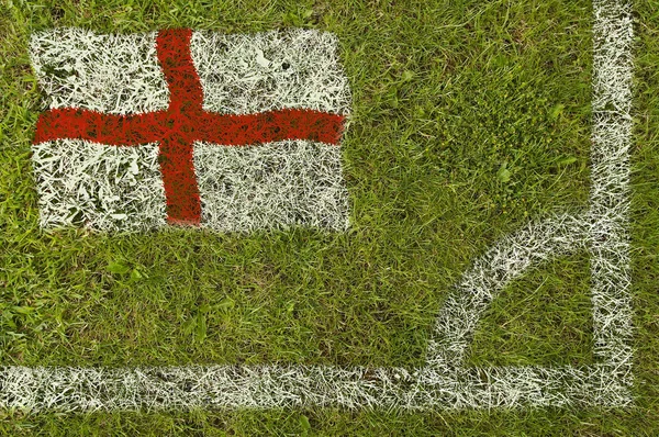 Ποδόσφαιρο σημαία — Φωτογραφία Αρχείου