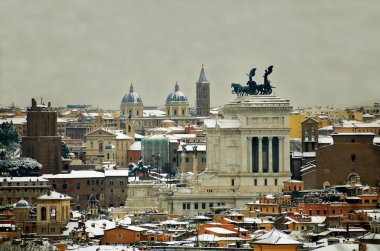 kar altında Roma