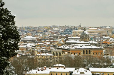 kar panorama altında Roma