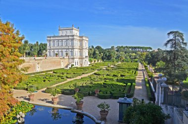 Panorama of villa pamphili in rome clipart