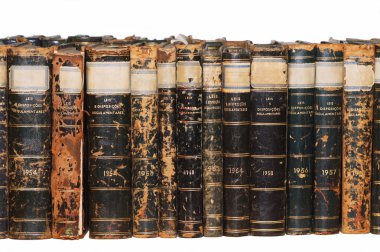 Row of Antique Books clipart