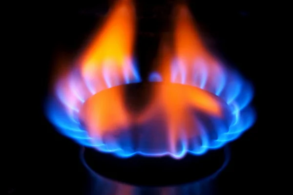 Gasbrännare flame — Stockfoto