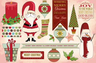 Vintage Christmas background clipart