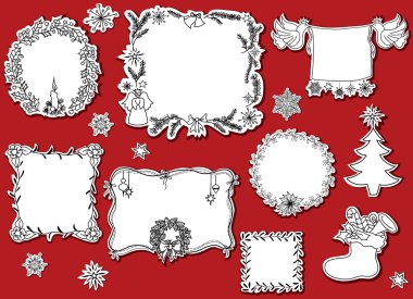 Christmas design elements clipart