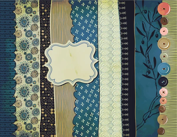 Tsigane patchwork Contexte — Image vectorielle