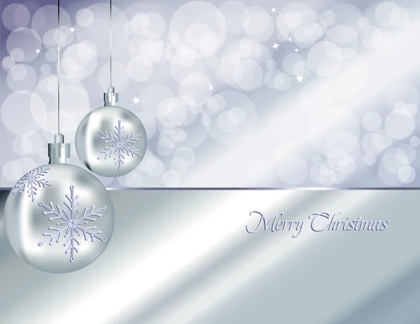 Christmas baubles background — Stock Vector
