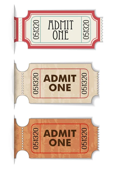 stock vector Pull out ticket stubs