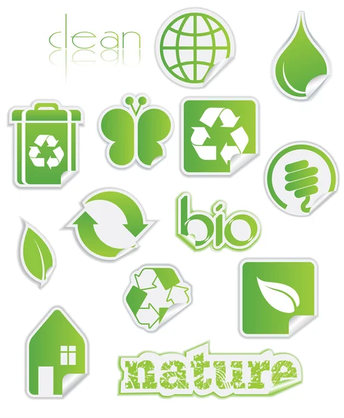 Stickers Bio Peel-off — Image vectorielle