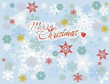 Christmas Background, Snowflakes clipart