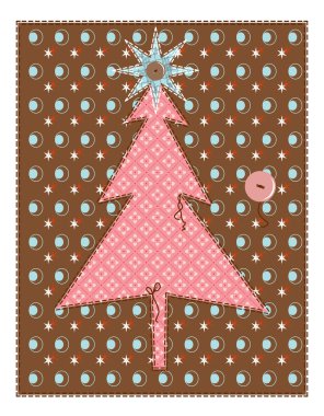 Christmas Tree Quilt clipart