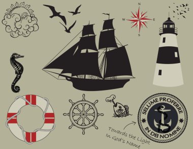 Nautical Design Elements clipart