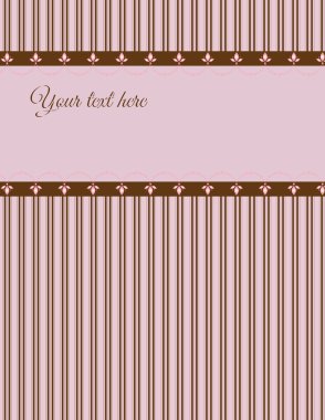 Pink and Chocolate Stripe Background clipart