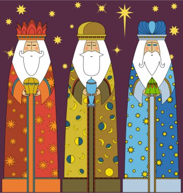 Christmas: Three Kings - Three Wise Men clipart