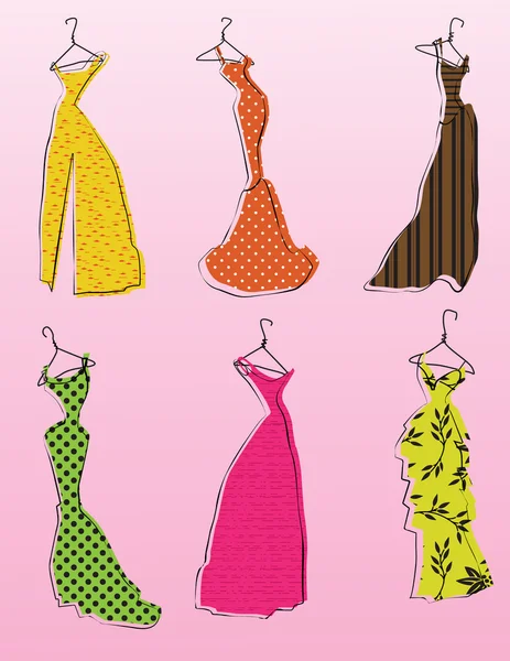 Garde-robe de fille glamour — Image vectorielle