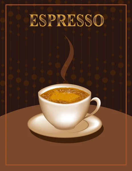 Poster Espresso - Stok Vektor