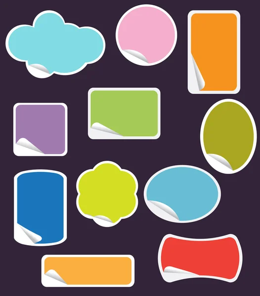 Stickers Peel-Off Pastel — Image vectorielle