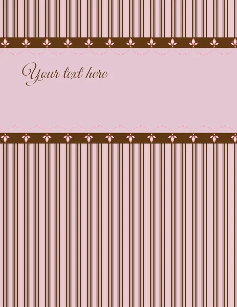 stock vector Pink and Chocolate Stripe Background