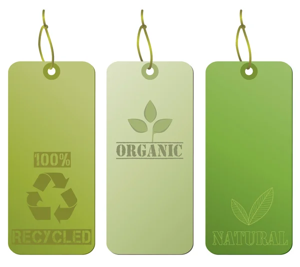 stock vector Stylish Ecology Tags