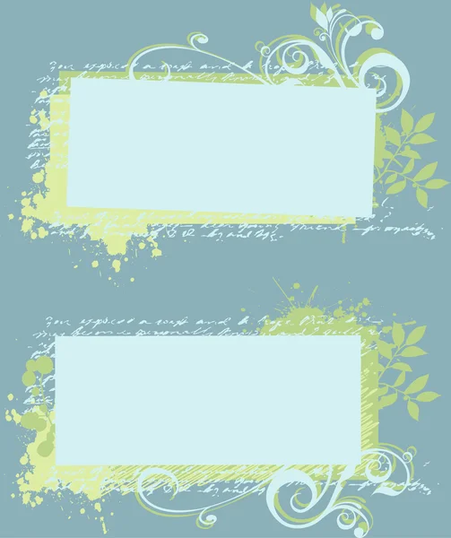 Romantic Grunge Labels — Stock Vector