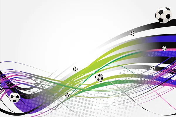 Gradient bakgrund - fotboll — Stock vektor