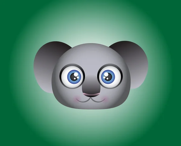 Bozal del oso koala — Vector de stock