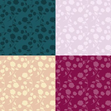 Seamless floral texture clipart