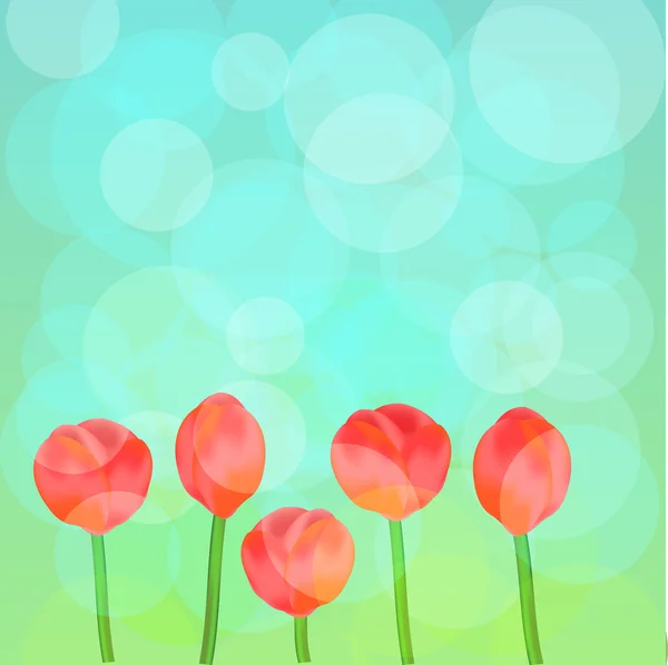 Fond tulipe — Image vectorielle