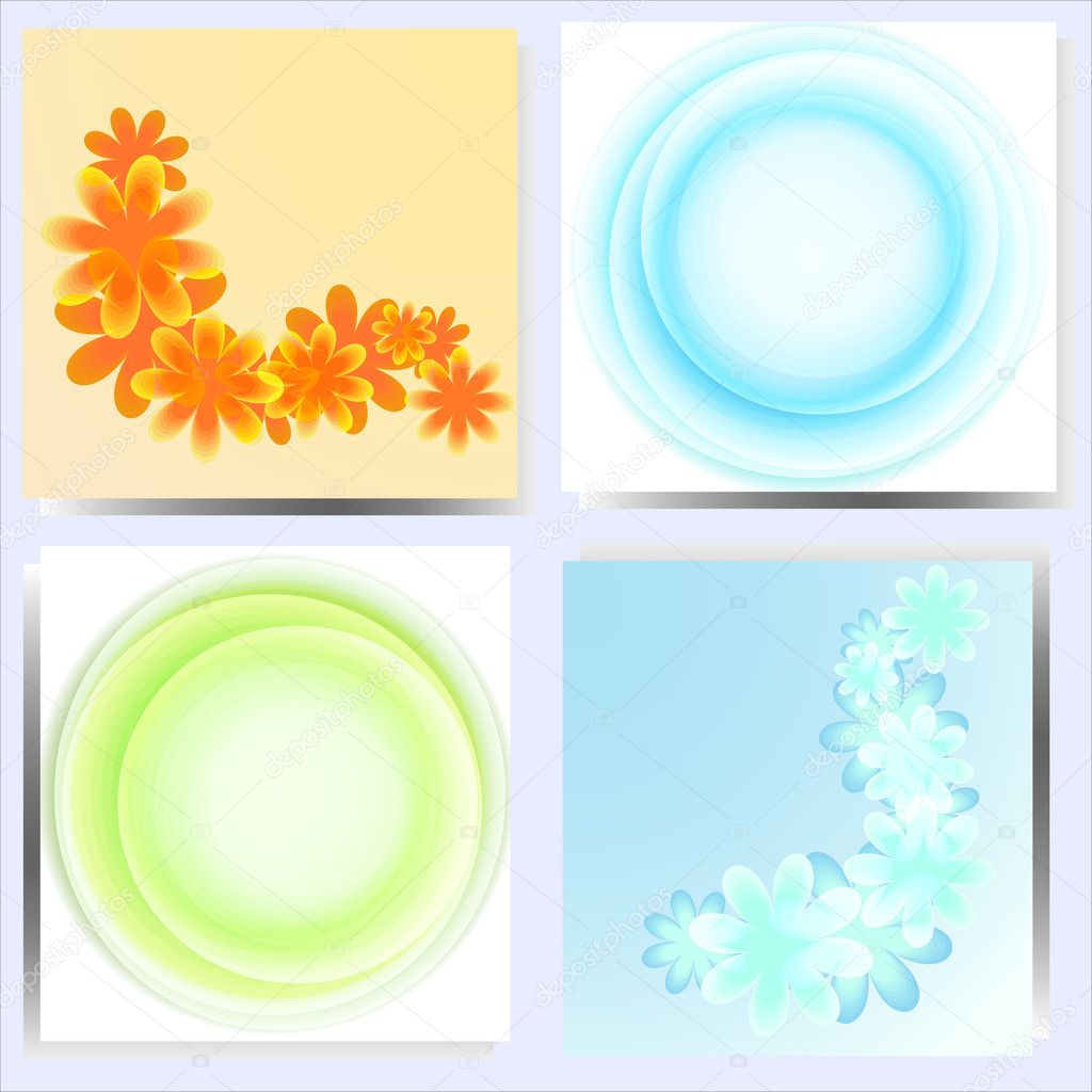 Set of 4 abstract backgrounds