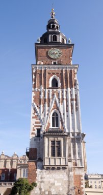 Krakow 'daki belediye kulesi.