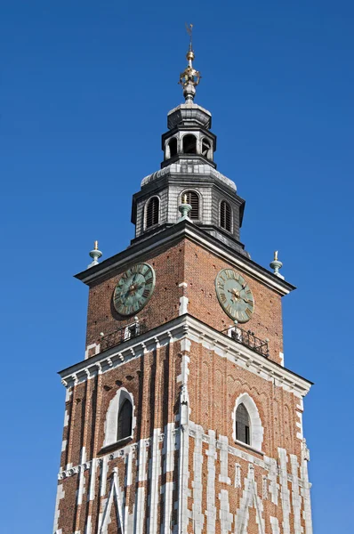 stock image Town hall tower in Krakow