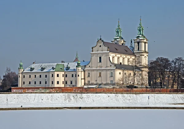 Skalka Sanctuary in winter, Cracóvia, Polónia — Fotografia de Stock