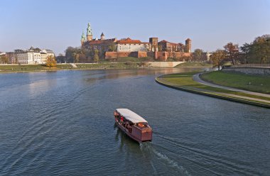 Wawel Kalesi ve vistula Nehri