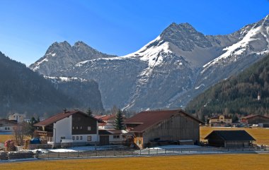 Tirol peyzaj otztal Alpleri'nde