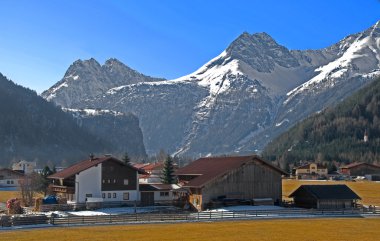 Tirol Landscape in Otztal Alps clipart